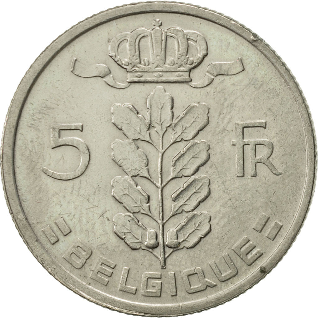 Coin, Belgium, 5 Francs, 5 Frank, 1972, EF(40-45), Copper-nickel, KM:134.1