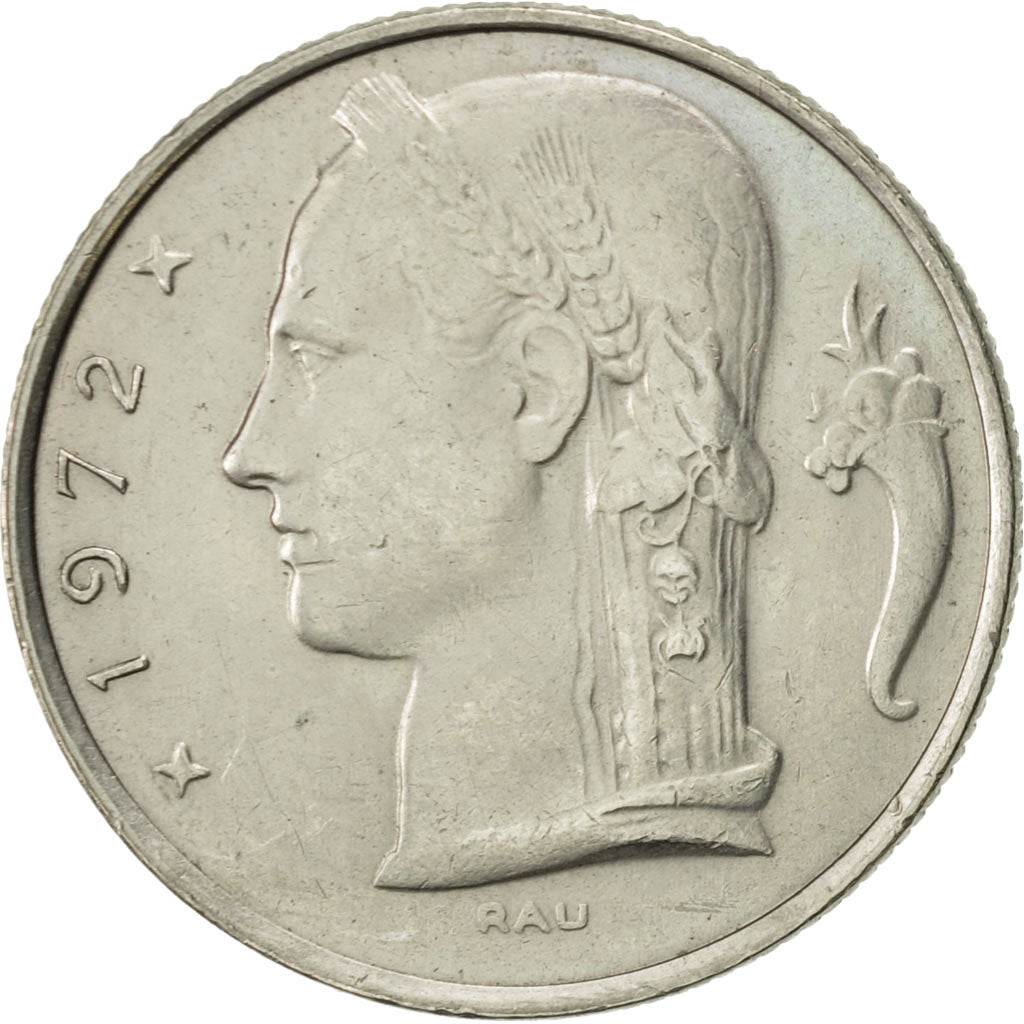 Coin, Belgium, 5 Francs, 5 Frank, 1972, EF(40-45), Copper-nickel, KM:135.1