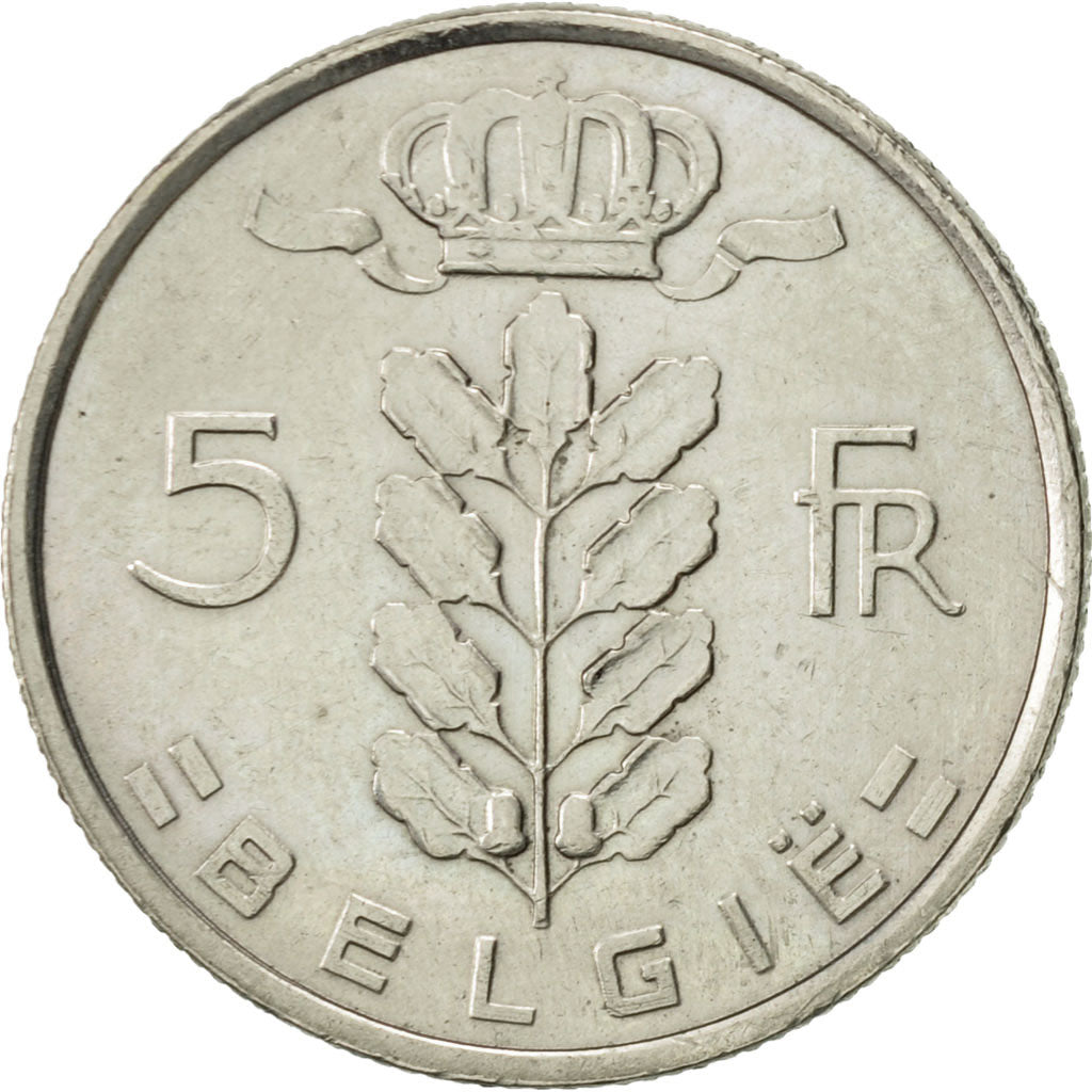 Coin, Belgium, 5 Francs, 5 Frank, 1972, EF(40-45), Copper-nickel, KM:135.1