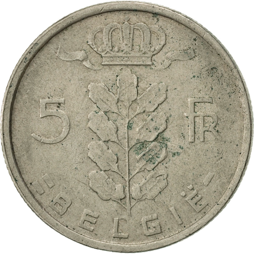 Coin, Belgium, 5 Francs, 5 Frank, 1970, EF(40-45), Copper-nickel, KM:135.1