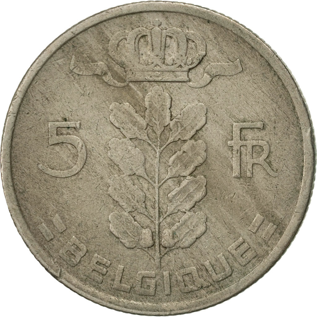 Coin, Belgium, 5 Francs, 5 Frank, 1971, EF(40-45), Copper-nickel, KM:134.1