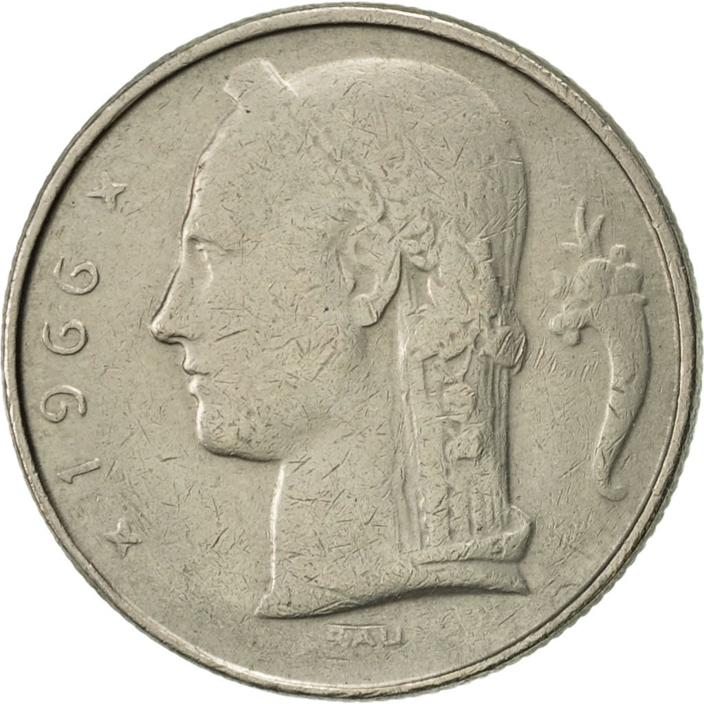 Münze, Belgien, 5 Francs, 5 Frank, 1966, SS, Copper-nickel, KM:135.1