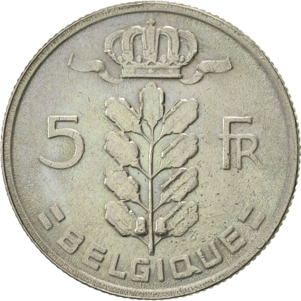 Coin, Belgium, 5 Francs, 5 Frank, 1969, EF(40-45), Copper-nickel, KM:134.1