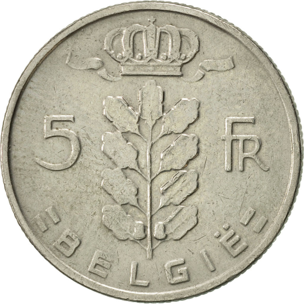 Coin, Belgium, 5 Francs, 5 Frank, 1969, EF(40-45), Copper-nickel, KM:135.1