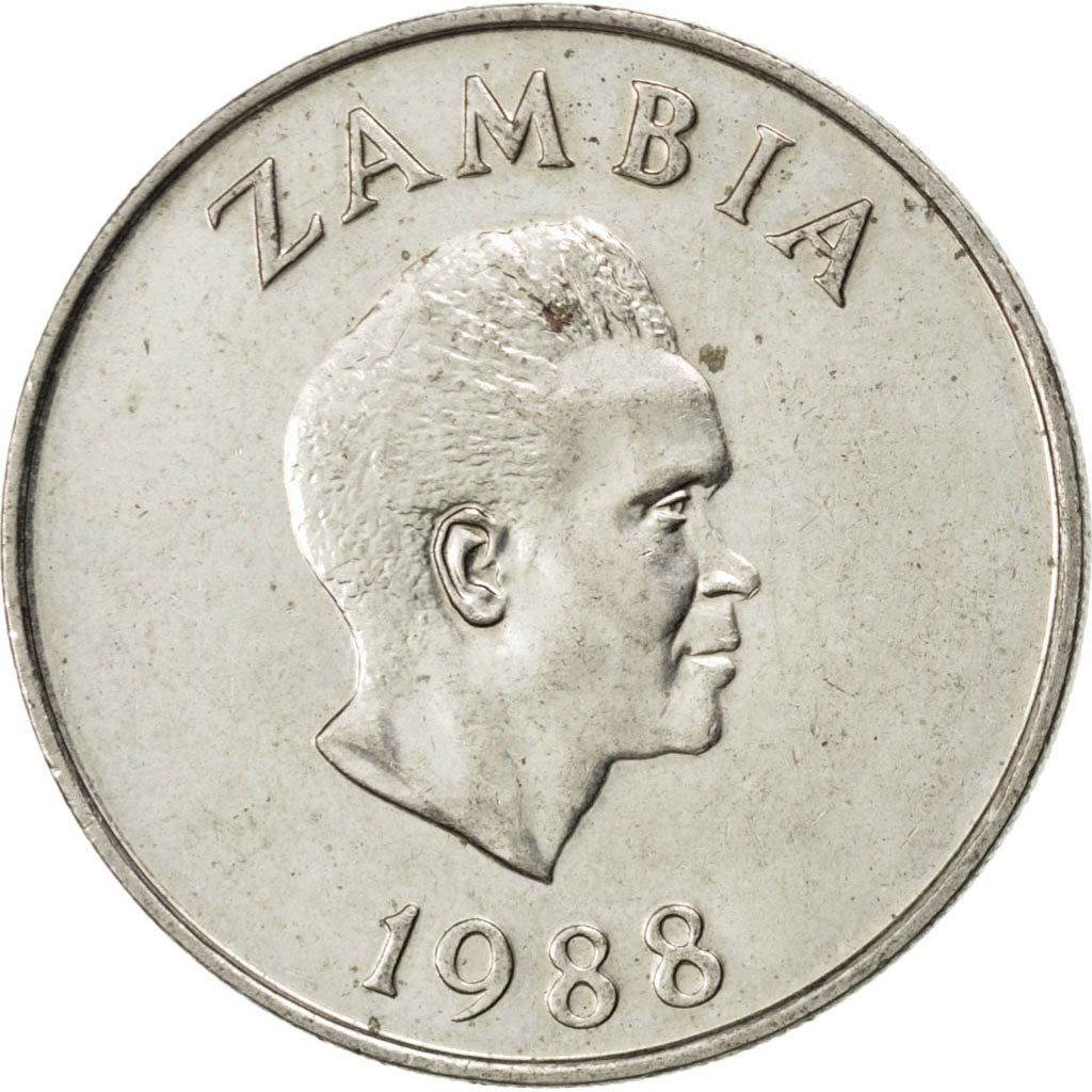 Zambia, 20 Ngwee, 1988, SPL, Rame-nichel, KM:13