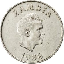 Zambia, 20 Ngwee, 1988, SPL, Rame-nichel, KM:13