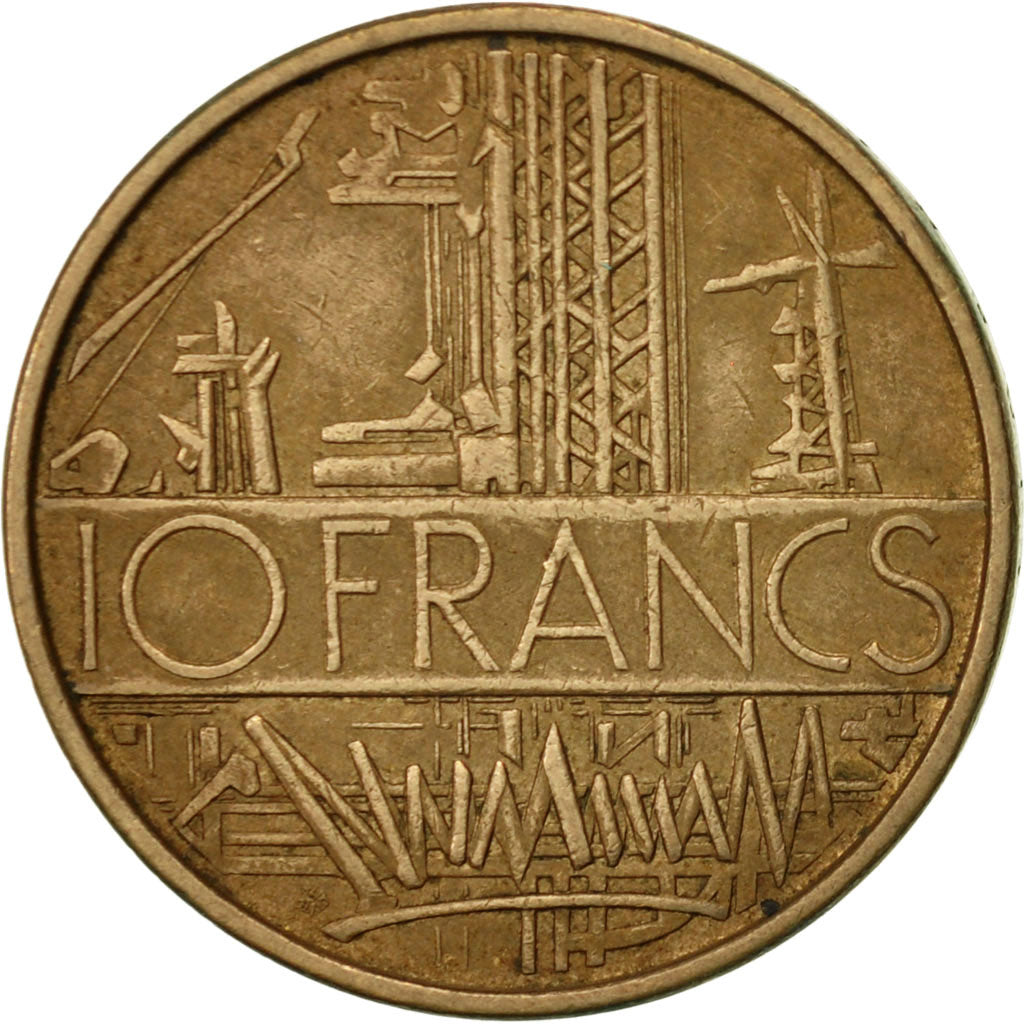 Coin, France, Mathieu, 10 Francs, 1974, Paris, EF(40-45), Nickel-brass, KM:940