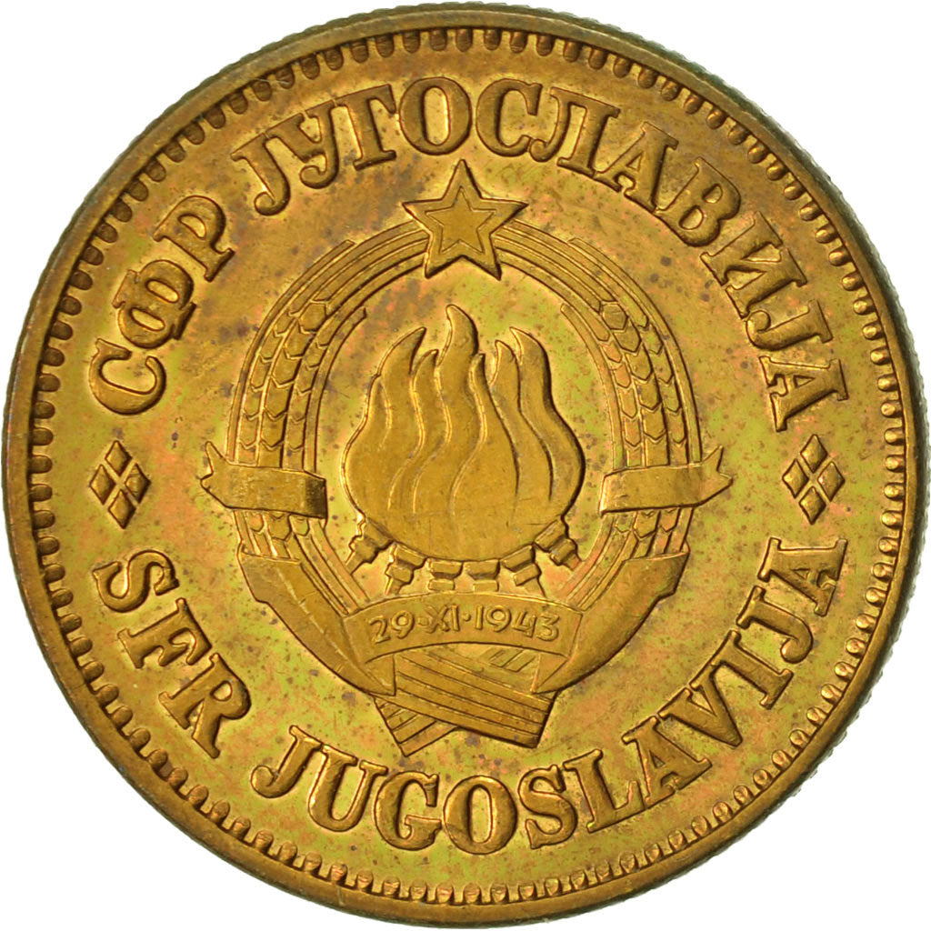 Coin, Yugoslavia, 50 Para, 1980, EF(40-45), Brass, KM:46.2