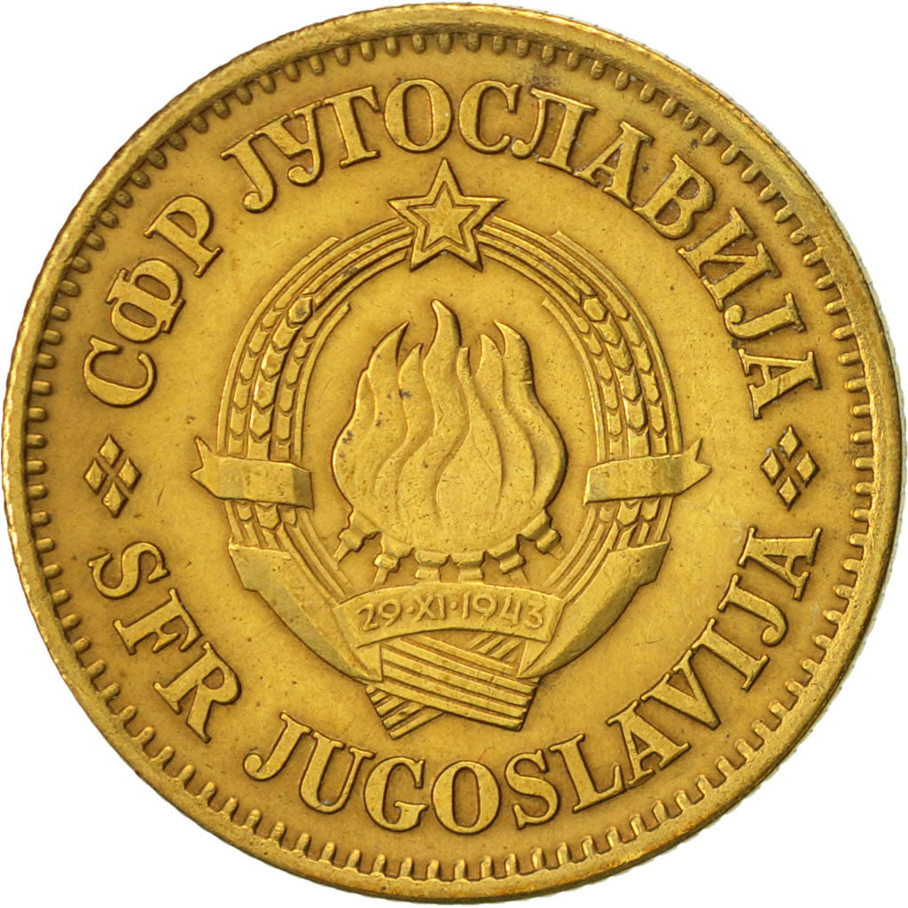 Coin, Yugoslavia, 20 Para, 1973, AU(50-53), Brass, KM:45