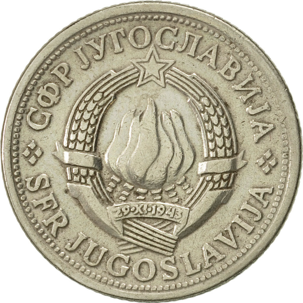 Moneta, Iugoslavia, Dinar, 1973, BB, Rame-nichel-zinco, KM:59