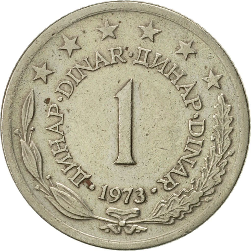 Moneta, Iugoslavia, Dinar, 1973, BB, Rame-nichel-zinco, KM:59