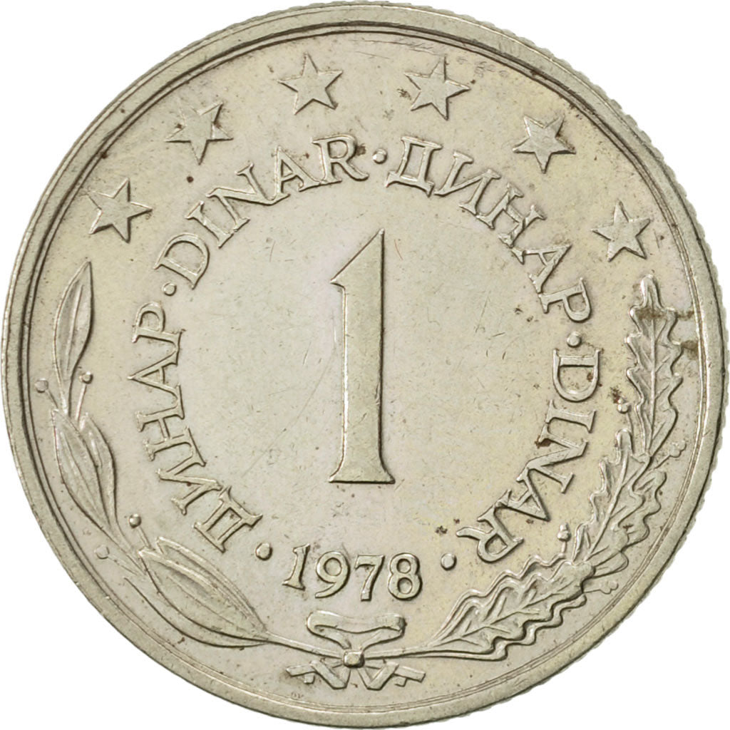 Coin, Yugoslavia, Dinar, 1978, AU(55-58), Copper-Nickel-Zinc, KM:59