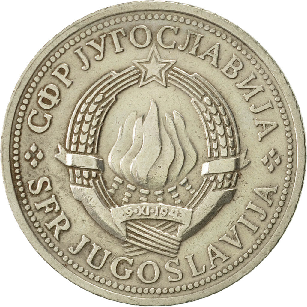 Yougoslavie, 2 Dinara, 1976, TTB+, Copper-Nickel-Zinc, KM:57
