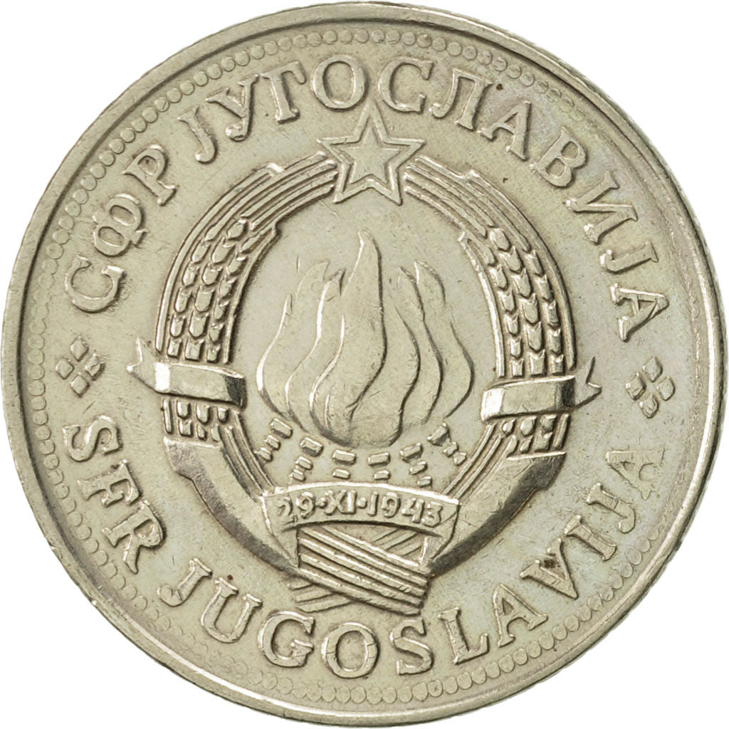 Coin, Yugoslavia, 2 Dinara, 1978, AU(50-53), Copper-Nickel-Zinc, KM:57
