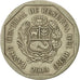 Moneta, Peru, 50 Centimos, 2003, Lima, EF(40-45), Miedź-Nikiel-Cynk, KM:307.4