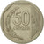 Coin, Peru, 50 Centimos, 2003, Lima, EF(40-45), Copper-Nickel-Zinc, KM:307.4