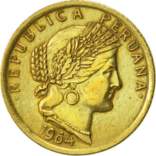 Moneta, Perù, 10 Centavos, 1964, Lima, BB, Ottone, KM:224.2