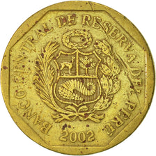 Moneta, Perù, 10 Centimos, 2002, Lima, BB, Ottone, KM:305.4