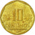 Moneda, Perú, 10 Centimos, 2010, Lima, MBC, Latón, KM:305.4