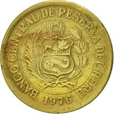 Peru, 1/2 Sol, 1976, Lima, EF(40-45), Brass, KM:265