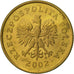 Coin, Poland, 5 Groszy, 2002, Warsaw, EF(40-45), Brass, KM:278