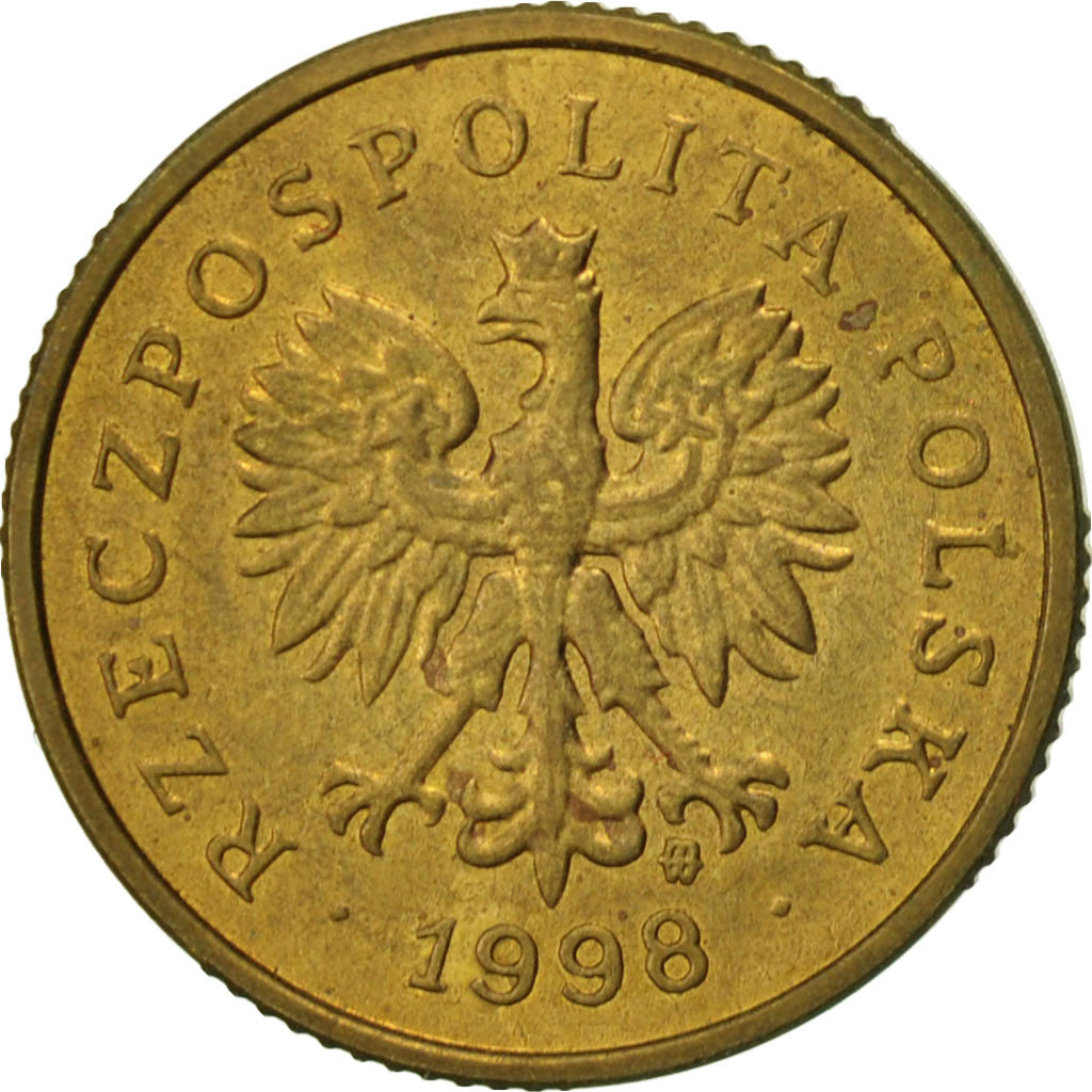 Moneta, Polonia, 5 Groszy, 1998, Warsaw, BB, Ottone, KM:278