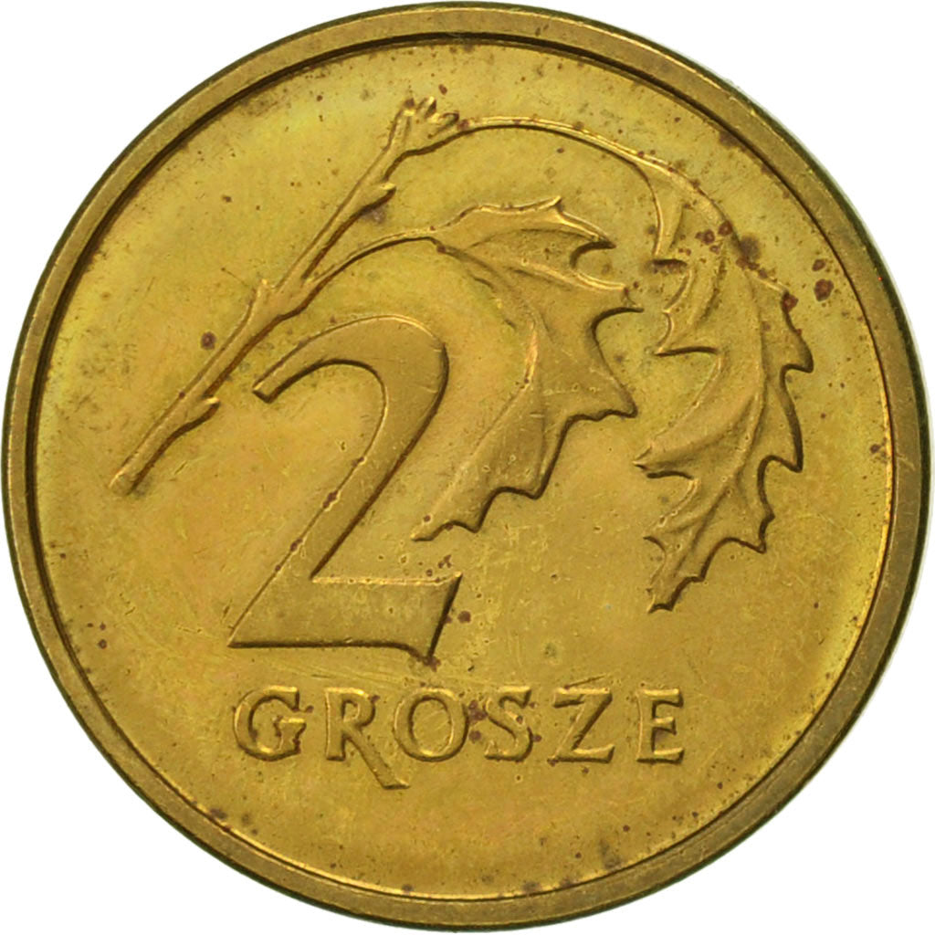 Coin, Poland, 2 Grosze, 2002, Warsaw, EF(40-45), Brass, KM:277