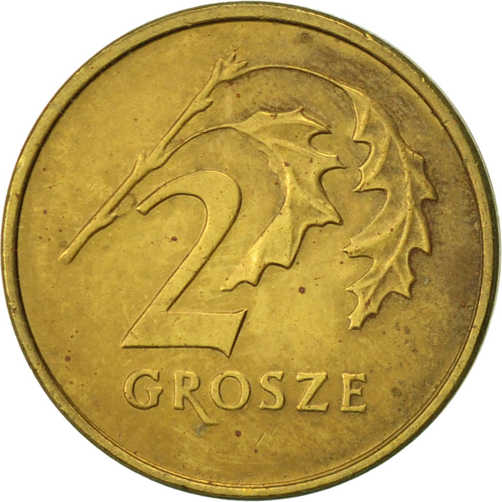 Coin, Poland, 2 Grosze, 1997, Warsaw, EF(40-45), Brass, KM:277