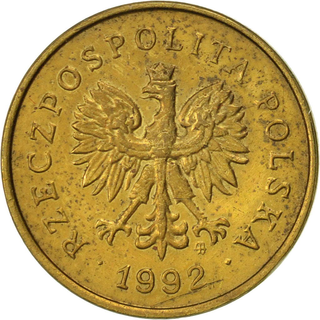 Coin, Poland, 2 Grosze, 1992, Warsaw, EF(40-45), Brass, KM:277