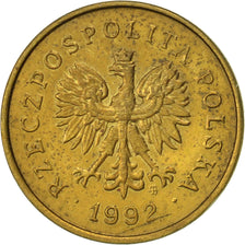 Coin, Poland, 2 Grosze, 1992, Warsaw, EF(40-45), Brass, KM:277