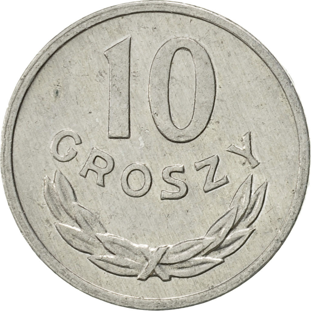 Coin, Poland, 10 Groszy, 1979, Warsaw, AU(55-58), Aluminum, KM:AA47