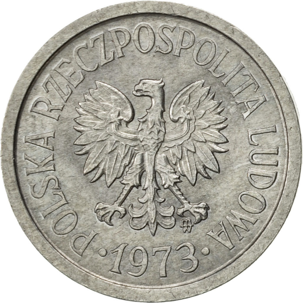 Coin, Poland, 10 Groszy, 1973, Warsaw, AU(55-58), Aluminum, KM:AA47