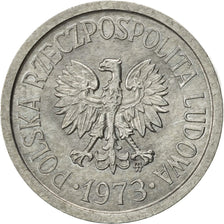 Coin, Poland, 10 Groszy, 1973, Warsaw, AU(55-58), Aluminum, KM:AA47