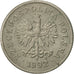 Moneta, Polska, 20 Groszy, 1992, Warsaw, AU(50-53), Miedź-Nikiel, KM:280