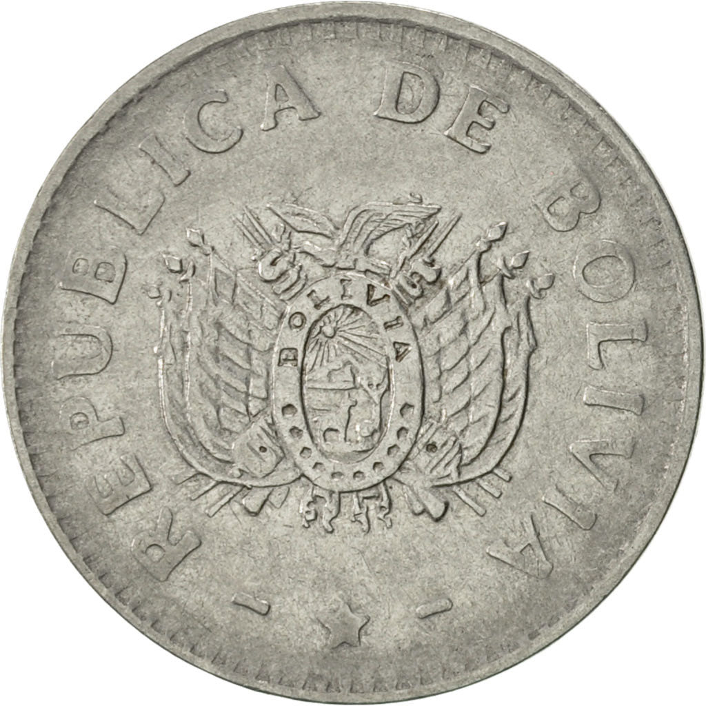Coin, Bolivia, 10 Centavos, 1991, AU(50-53), Stainless Steel, KM:202