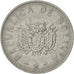 Moneta, Bolivia, 10 Centavos, 1991, AU(50-53), Stal nierdzewna, KM:202