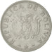Coin, Bolivia, Boliviano, 1987, AU(50-53), Stainless Steel, KM:205