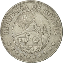 Bolivia, Peso Boliviano, 1969, EF(40-45), Nickel Clad Steel, KM:192