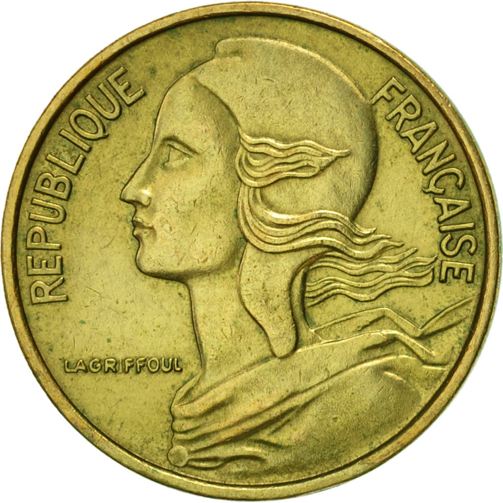 Munten, Frankrijk, Marianne, 10 Centimes, 1973, Paris, PR, Aluminum-Bronze