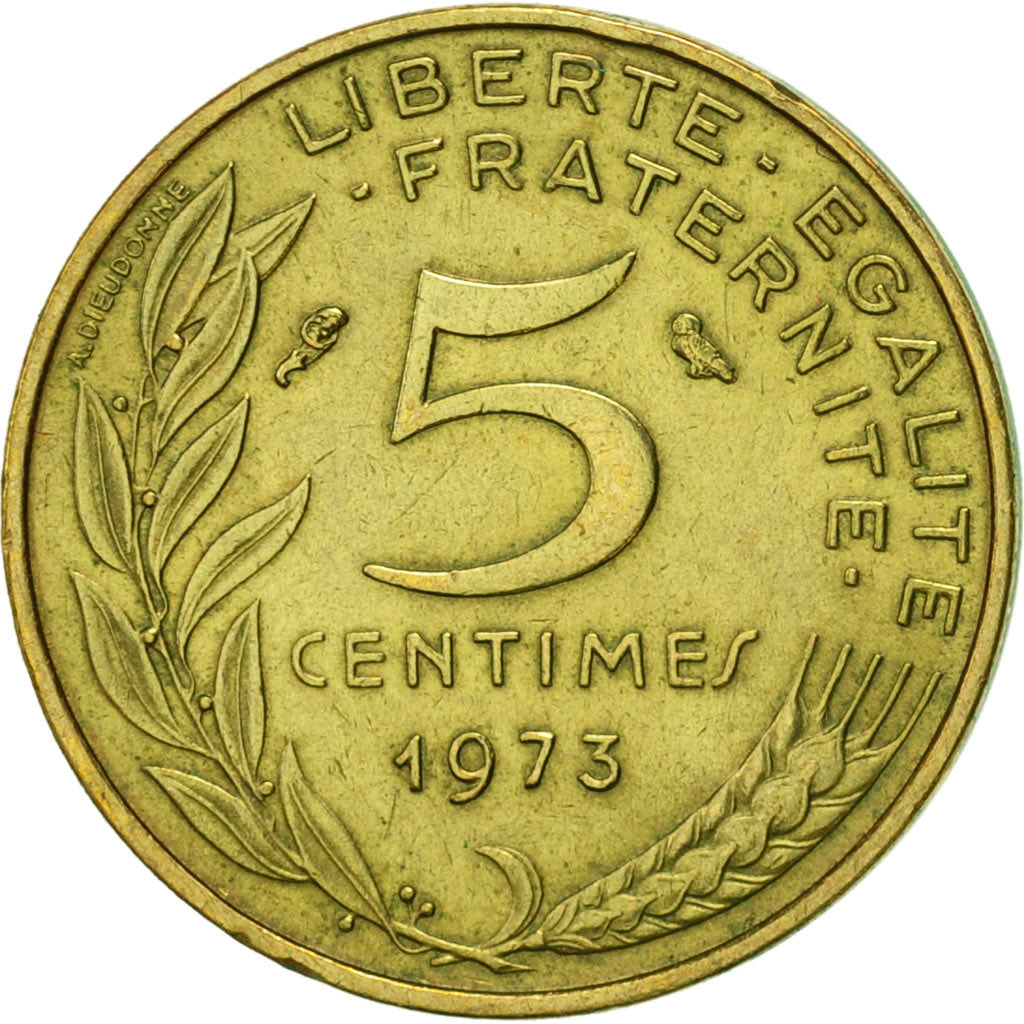 Munten, Frankrijk, Marianne, 10 Centimes, 1973, Paris, PR, Aluminum-Bronze