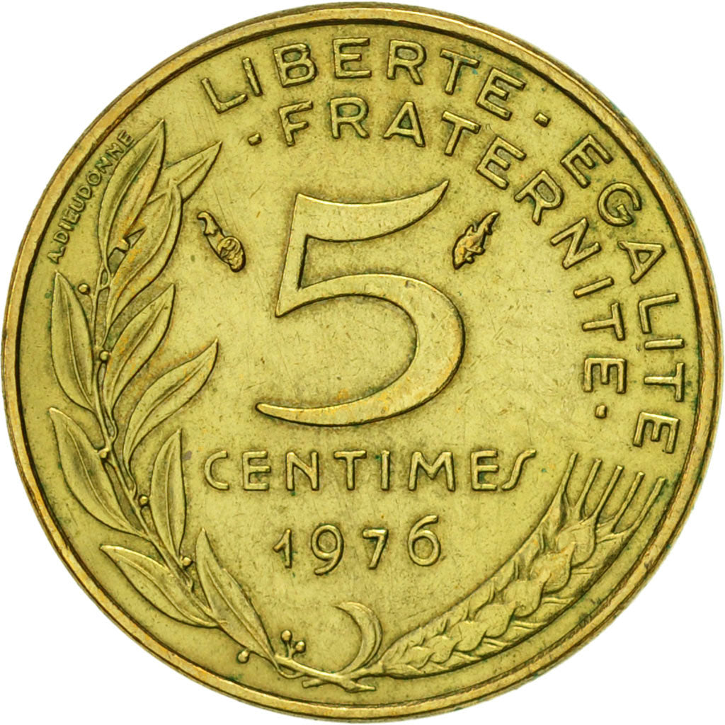 Münze, Frankreich, Marianne, 10 Centimes, 1976, Paris, VZ, Aluminum-Bronze
