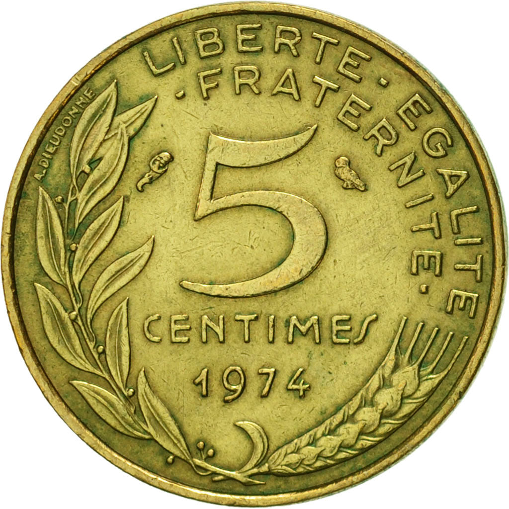 Coin, France, Marianne, 10 Centimes, 1974, Paris, AU(55-58), Aluminum-Bronze