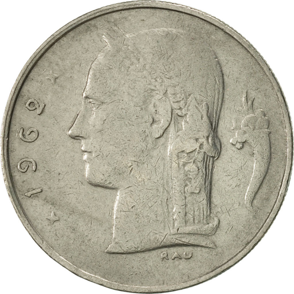 Coin, Belgium, Franc, 1962, EF(40-45), Copper-nickel, KM:143.1