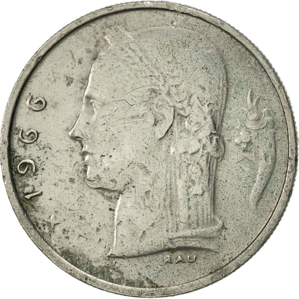 Coin, Belgium, Franc, 1966, EF(40-45), Copper-nickel, KM:143.1