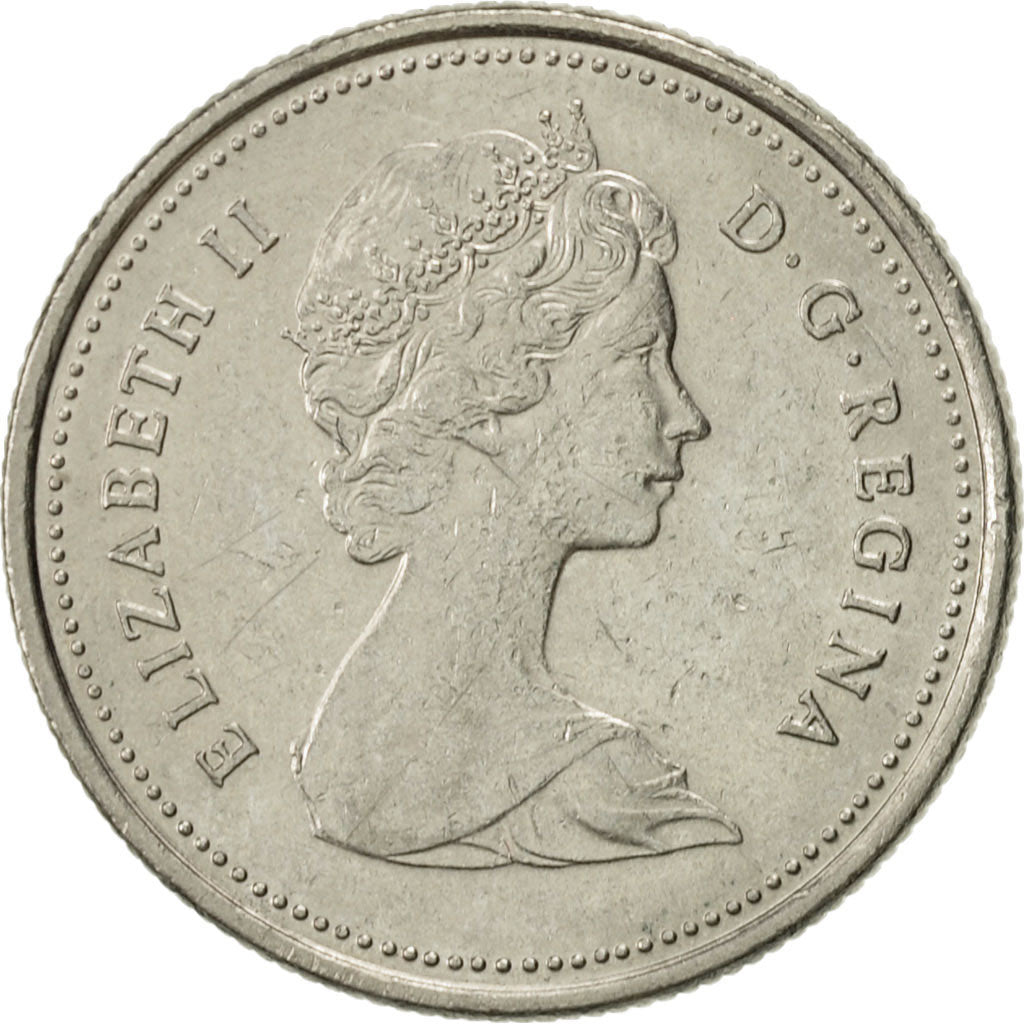 Coin, Canada, Elizabeth II, 25 Cents, 1982, Royal Canadian Mint, Ottawa