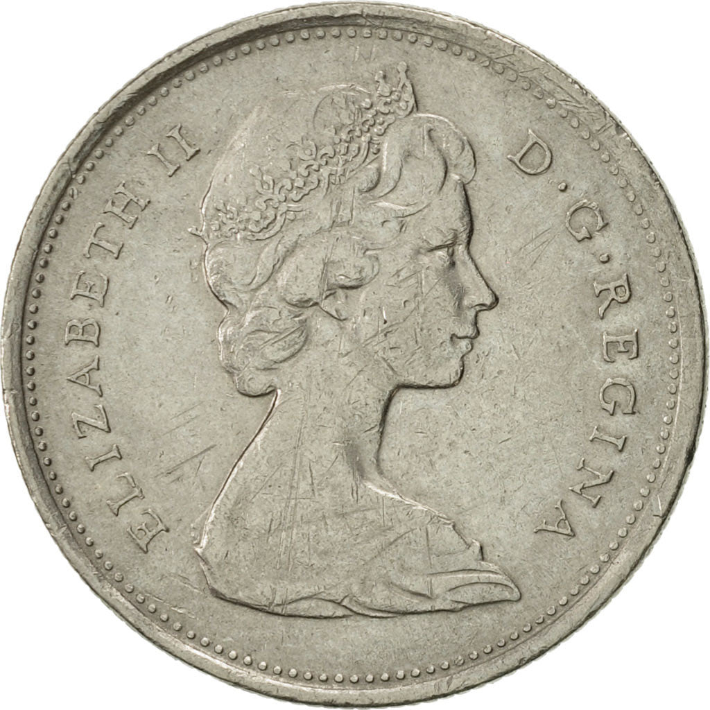 Moneta, Canada, Elizabeth II, 25 Cents, 1968, Royal Canadian Mint, Ottawa, BB+