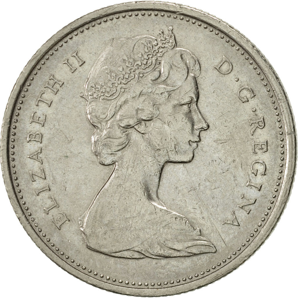 Coin, Canada, Elizabeth II, 25 Cents, 1969, Royal Canadian Mint, Ottawa