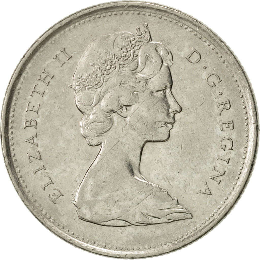 Coin, Canada, Elizabeth II, 25 Cents, 1971, Royal Canadian Mint, Ottawa