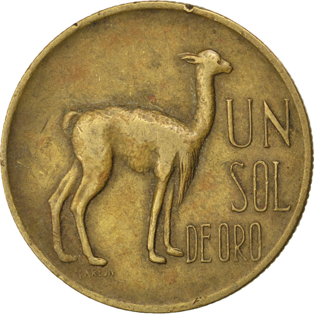 PERU, Sol, 1969, KM #248, EF(40-45), Brass, 28, 8.82