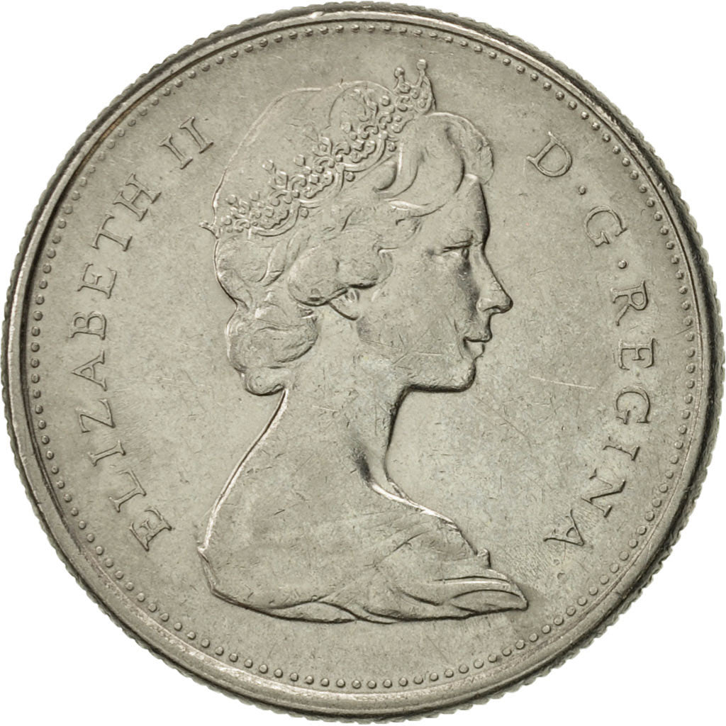 Coin, Canada, Elizabeth II, 25 Cents, 1977, Royal Canadian Mint, Ottawa
